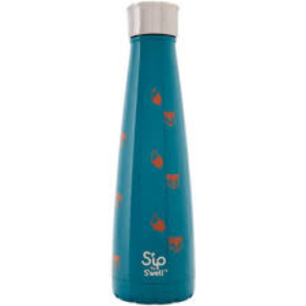 Swell fox Teal and Orange Water Bottle